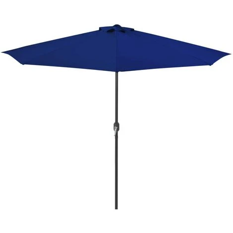 Hommoo Balcony Parasol With Aluminium Pole Blue 300x150x253 Cm Half 5 Hommoo Balcony Parasol With Aluminium Pole Blue 300x150x253 Cm Half - Image 3