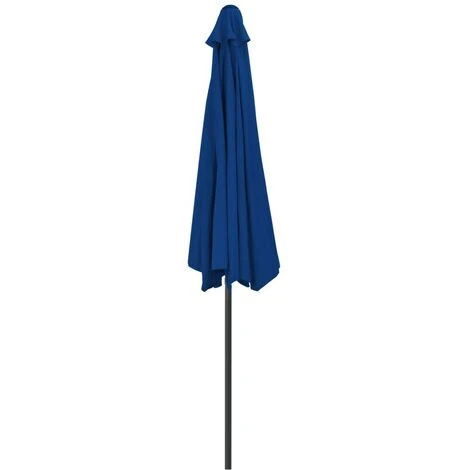 Hommoo Balcony Parasol With Aluminium Pole Blue 300x150x253 Cm Half 7 Hommoo Balcony Parasol With Aluminium Pole Blue 300x150x253 Cm Half - Image 5