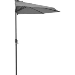 Hommoo Balcony Parasol With Aluminium Pole Anthracite 300x150 Cm Half -Outdoor Furniture Store 59935627 4