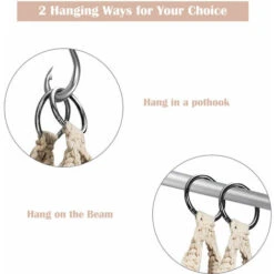 Hammock Macrame Swing Chair Home Garden Hanging Rope Seat With Tassels 160KG -Outdoor Furniture Store 60167354 3