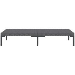 Garden Coffee Table Dark Grey Half Round Poly Rattan VidaXL -Outdoor Furniture Store 64017113 4