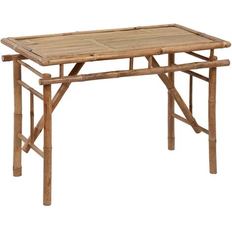 Folding Garden Table 115x50x75 Cm Bamboo VidaXL 3 Folding Garden Table 115x50x75 Cm Bamboo VidaXL