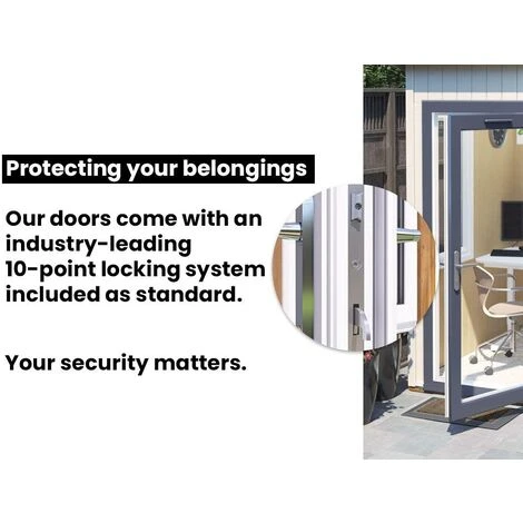 Insulated Garden Office Pod Studio Home Study Room - Micro Office Spaceship A 1.2m X 1.8m 7 Insulated Garden Office Pod Studio Home Study Room - Micro Office Spaceship A 1.2m X 1.8m - Image 5