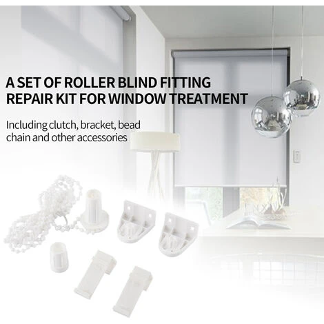 17mm Roller Blind Fittings, Roller Shade Fitting Clutch Replacement Repair Kit Bead Chain Roller Blind Curtain Fitting Brackets Set Window Treatments 4 17mm Roller Blind Fittings, Roller Shade Fitting Clutch Replacement Repair Kit Bead Chain Roller Blind Curtain Fitting Brackets Set Window Treatments - Image 2