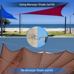 RHAFAYRE Heavy Duty M8 Shade Sail Fixing Kit, 304 Stainless Steel Canopy Fixing Kit For Triangle And Square, Accessory Kit -Outdoor Furniture Store 64695357 4