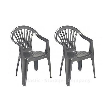 2 X Black Plastic Garden Chairs Low Back Seat Patio Partying Camping Stacking 3 2 X Black Plastic Garden Chairs Low Back Seat Patio Partying Camping Stacking