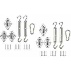 Shade Sail Fixing Kit, Stainless Steel Sun Shade Sail Fixing Kit For Triangle And Square, Rectangle, Sun Shade Sail Fixing Accessories -Outdoor Furniture Store 66546378 3