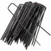 Garden Securing Stakes Garden Pins Ground Staples For Securing Weed Control Fabrics, Fleece, Raincoats, Landscape Fabrics（30 Piece,Black）