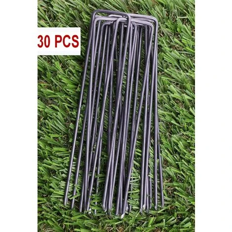 Garden Securing Stakes Garden Pins Ground Staples For Securing Weed Control Fabrics, Fleece, Raincoats, Landscape Fabrics(30 Piece,Black) 5 Garden Securing Stakes Garden Pins Ground Staples For Securing Weed Control Fabrics, Fleece, Raincoats, Landscape Fabrics(30 Piece,Black) - Image 3
