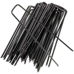 Garden Securing Stakes Garden Pins Ground Staples For Securing Weed Control Fabrics, Fleece, Raincoats, Landscape Fabrics(30 Piece,Black) 10 Garden Securing Stakes Garden Pins Ground Staples For Securing Weed Control Fabrics, Fleece, Raincoats, Landscape Fabrics(30 Piece,Black) -Outdoor Furniture Store 66547894 4