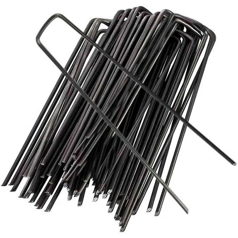 Garden Securing Stakes Garden Pins Ground Staples For Securing Weed Control Fabrics, Fleece, Raincoats, Landscape Fabrics(30 Piece,Black) 6 Garden Securing Stakes Garden Pins Ground Staples For Securing Weed Control Fabrics, Fleece, Raincoats, Landscape Fabrics(30 Piece,Black) - Image 4