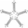 5 Pieces Tent Spring Buckle, Stainless Steel Spring Clasp, Sun Sail Fixing Kit, Sail Shade Fixings -Outdoor Furniture Store 66564904 1