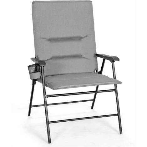 Padded Folding Chair Portable Camping Chair Outdoor Dining Chair Garden Patio 3 Padded Folding Chair Portable Camping Chair Outdoor Dining Chair Garden Patio