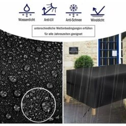 Garden Furniture Cover, Waterproof Protective Cover For Garden Furniture, Weatherproof Oxford Fabric (170x94x70cm) -Outdoor Furniture Store 67260343 3