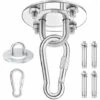 Heavy Duty Ceiling Hook, 450KG Capacity Stainless Steel Hammock Hanging Kit 180°Rotation For Concrete Wood Sets, Hanging Chair, Hanging Lamp, Hammock, Yoga, With Fixing Screws -Outdoor Furniture Store 68089477 1