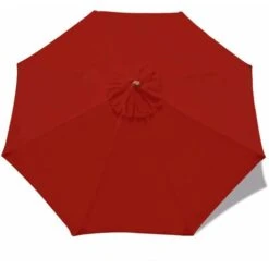 Parasol Replacement Cover, Outdoor Parasol Replacement Canopy, Anti-Ultraviolet, Waterproof Garden Patio Umbrella, 2m/6 Arm，Red