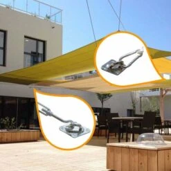 Shade Sail Fixing Kit, Hardware Fixing Accessories Kit 9 Shade Sail Fixing Kit, Hardware Fixing Accessories Kit -Outdoor Furniture Store 68336463 3