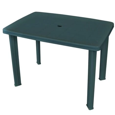 Garden Table Green 101x68x72 Cm Plastic VidaXL 3 Garden Table Green 101x68x72 Cm Plastic VidaXL