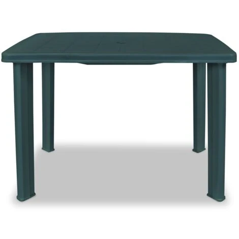 Garden Table Green 101x68x72 Cm Plastic VidaXL 4 Garden Table Green 101x68x72 Cm Plastic VidaXL - Image 2