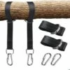 Tree Swing Strap Kit, With Two Stainless Steel Carabiners, Suitable For Tire Hanger, Porch, Outdoor And Baby Swing -Outdoor Furniture Store 69438388 1