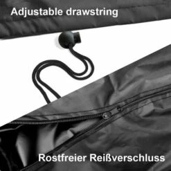 Parasol Cover, 210D Garden Parasol Cover For 2-4m 210D Large Cantilever Parasol, Waterproof Parasol Cover Outdoor Parasol Cover Black, 280 X 30 X 81/45cm -Outdoor Furniture Store 69553558 3