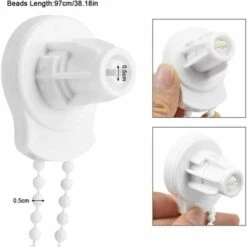 Fixations De Store Enrouleur - Supports De 25 Mm Pour Réparation De Stores Roulants - Kit De Réparation - Accessoires Pour Réparation De Rideaux Avec Chaîne Perlée Et Vis Pour Fenêtres，Superma -Outdoor Furniture Store 69713623 3