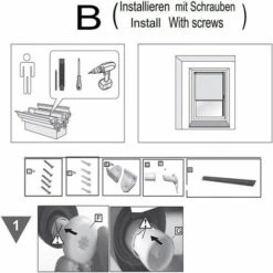 Fixations De Store Enrouleur - Supports De 25 Mm Pour Réparation De Stores Roulants - Kit De Réparation - Accessoires Pour Réparation De Rideaux Avec Chaîne Perlée Et Vis Pour Fenêtres，Superma -Outdoor Furniture Store 69713623 4
