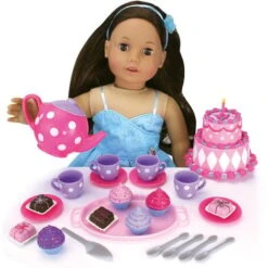 Sophia’s By Teamson Kids Baking & Tea Party Playset With Apron For 18” Dolls, Pink 7 Sophia’s By Teamson Kids Baking & Tea Party Playset With Apron For 18” Dolls, Pink -Outdoor Furniture Store 70540147 3