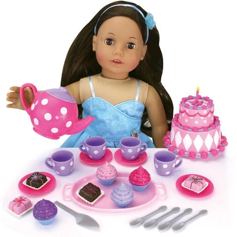 Sophia’s By Teamson Kids Baking & Tea Party Playset With Apron For 18” Dolls, Pink 5 Sophia’s By Teamson Kids Baking & Tea Party Playset With Apron For 18” Dolls, Pink - Image 3