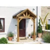 Wooden Porch Canopy Kit 2m X 1.5m Pressure Treated Door Shelter - Thunderdam Full Height 2 Post -Outdoor Furniture Store 70641537 1