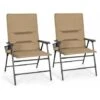 2PCS Padded Folding Chair Portable Camping Chair Outdoor Garden Dining Chair -Outdoor Furniture Store 71025218 1