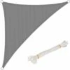 WOLTU Outdoor Sun Shade Sail Patio Suncreen Awning Garden Sun Canopy UV Block Grey 4.2x4.2x6m