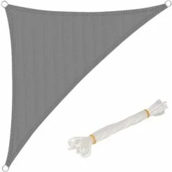 WOLTU Outdoor Sun Shade Sail Patio Suncreen Awning Garden Sun Canopy UV Block Grey 4.2x4.2x6m