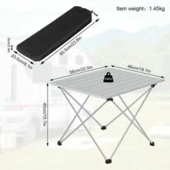 WOLTU Kitchen Dining Garden Outdoor Picnic Camping Folding Portable Table W/ Bag -Outdoor Furniture Store 71153614 3