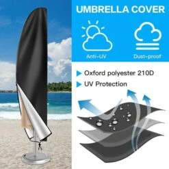 Weatherproof Banana Cantilever Garden Patio Parasol Umbrella Protective Cover -Outdoor Furniture Store 71164063 3