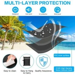 Weatherproof Banana Cantilever Garden Patio Parasol Umbrella Protective Cover -Outdoor Furniture Store 71164063 4