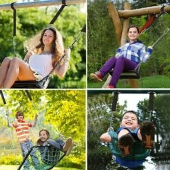 Swing Hammock Tree Hanging Kit Straps Hooks Carabiner Garden Swing Fittings -Outdoor Furniture Store 71164398 3