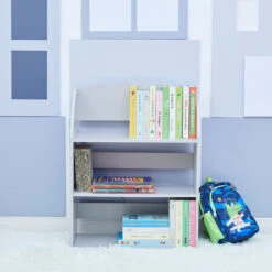 Fantasy Fields By Teamson Kids Child Sized Bookcase With 3 Shelves, Gray -Outdoor Furniture Store 71591292 3