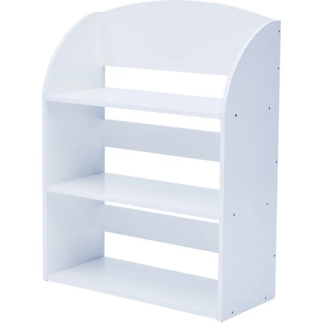 Fantasy Fields By Teamson Kids Child Sized Bookcase With 3 Shelves, White 3 Fantasy Fields By Teamson Kids Child Sized Bookcase With 3 Shelves, White
