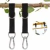 2 Pack 55cm Swing Hanger Straps With Carabiner, Ideal For Swing Seat, Hammock, Tarps -Outdoor Furniture Store 72582862 1