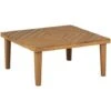 Modern Outdoor Coffee Table Accacia Wood 70 X 70 Cm Light Wood Baratti -Outdoor Furniture Store 72879537 1