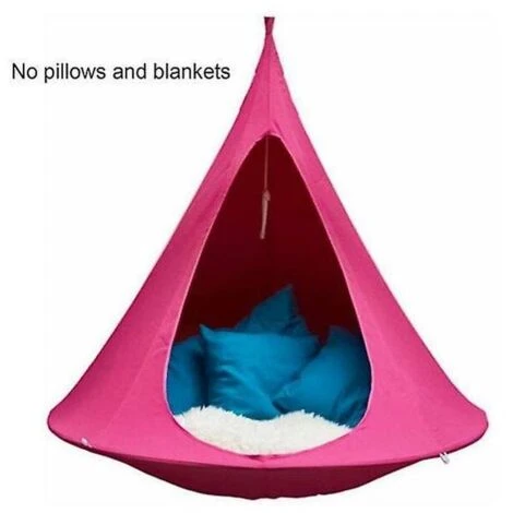 Lightweight Outdoor Camping Leisure Hanging Sofa Tent Butterfly Swing Nylon Hammock For Backpacking Camping Camping Essentials Without Stand Dark Pink 4 Lightweight Outdoor Camping Leisure Hanging Sofa Tent Butterfly Swing Nylon Hammock For Backpacking Camping Camping Essentials Without Stand Dark Pink - Image 2