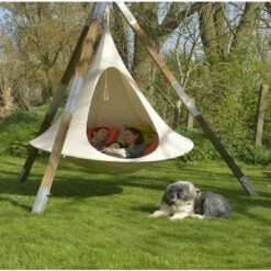 Lightweight Outdoor Camping Leisure Hanging Sofa Tent Butterfly Swing Nylon Hammock For Backpacking Camping Camping Essentials Without Stand Brown -Outdoor Furniture Store 74691867 3