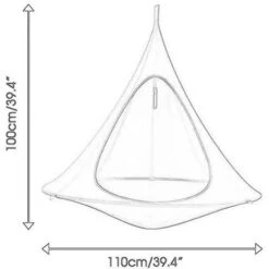 Lightweight Outdoor Camping Leisure Hanging Sofa Tent Butterfly Swing Nylon Hammock For Backpacking Camping Camping Essentials Without Stand Brown -Outdoor Furniture Store 74691867 5