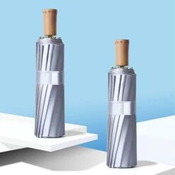 Strong Wind Resistant 3folding 16k Manual Umbrella Men Parasol Women Rain Large Umbrellas Super Sun Protection And Uv Blue -Outdoor Furniture Store 74692485 4