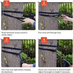 GDRHVFD Hammock Mounting Kit, Thick Swing Straps, Hanging Chair Hanging Kit For Quick And Easy Hanging Hammocks And Swings, Camping, Hiking, Backpacking, Picnic. -Outdoor Furniture Store 74951681 5