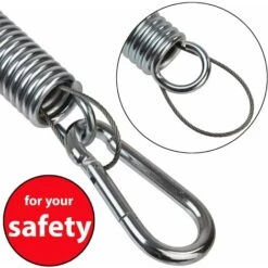 Steel Spring For Hanging Chair Hanging Chair Hammock With Safety Rope And Two Carabiners 9 Steel Spring For Hanging Chair Hanging Chair Hammock With Safety Rope And Two Carabiners -Outdoor Furniture Store 75323812 3