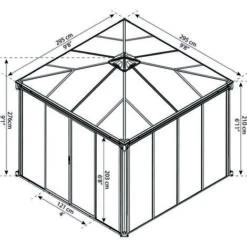 Canopia - Ledro 3 X 3 Hot Tub Enclosure Solarium -Outdoor Furniture Store 75725885 5