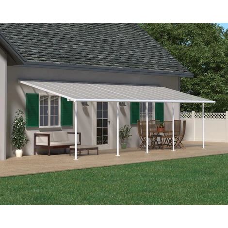 Canopia - Sierra 3 X 8.5 Aluminum Patio Cover White 3 Canopia - Sierra 3 X 8.5 Aluminum Patio Cover White