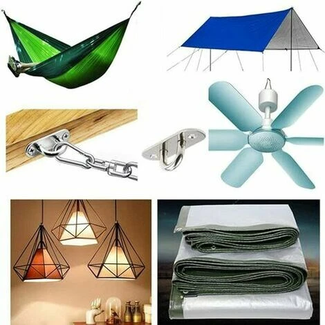 N&P Stainless Steel Heavy Duty Ceiling Hook, Hanging Hooks,Suitable For Yoga, Hammock, Hanging Chair 7 N&P Stainless Steel Heavy Duty Ceiling Hook, Hanging Hooks,Suitable For Yoga, Hammock, Hanging Chair - Image 5